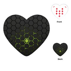 Green Android Honeycomb Gree Playing Cards Single Design (heart) by Ket1n9