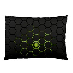 Green Android Honeycomb Gree Pillow Case by Ket1n9