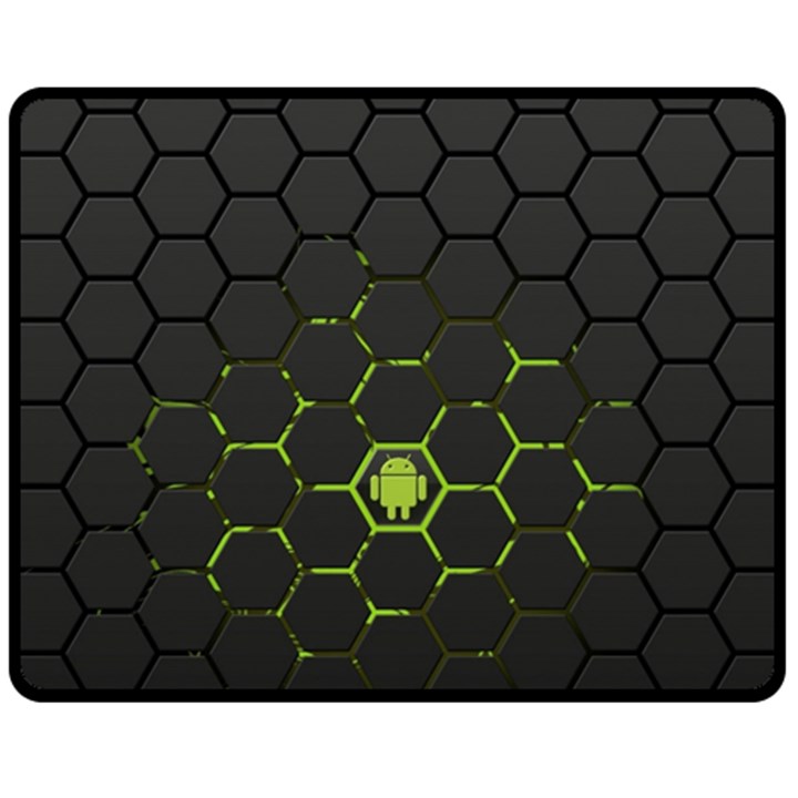 Green Android Honeycomb Gree Fleece Blanket (Medium)