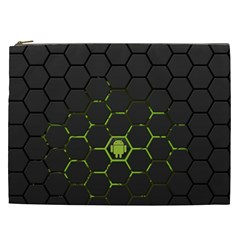 Green Android Honeycomb Gree Cosmetic Bag (XXL)