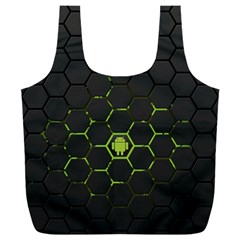 Green Android Honeycomb Gree Full Print Recycle Bag (xxl) by Ket1n9