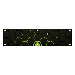 Green Android Honeycomb Gree Banner And Sign 4  X 1  by Ket1n9