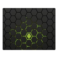 Green Android Honeycomb Gree Premium Plush Fleece Blanket (Large)