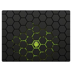 Green Android Honeycomb Gree Premium Plush Fleece Blanket (Extra Small)