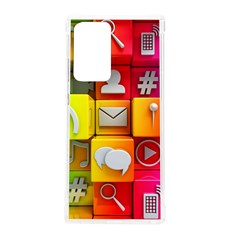 Colorful 3d Social Media Samsung Galaxy Note 20 Ultra Tpu Uv Case by Ket1n9