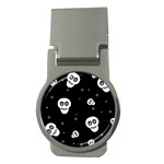 Skull Pattern Money Clips (Round)  Front