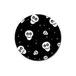 Skull Pattern Magnet 3  (Round) Front