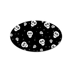 Skull Pattern Sticker Oval (10 Pack) by Ket1n9