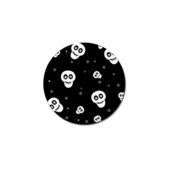 Skull Pattern Golf Ball Marker (4 Pack) by Ket1n9