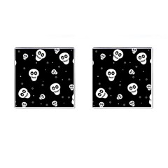 Skull Pattern Cufflinks (square) by Ket1n9