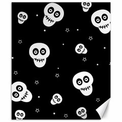 Skull Pattern Canvas 8  X 10  by Ket1n9