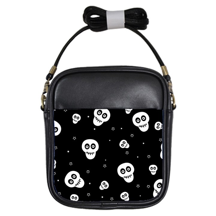 Skull Pattern Girls Sling Bag