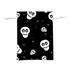 Skull Pattern Lightweight Drawstring Pouch (l)