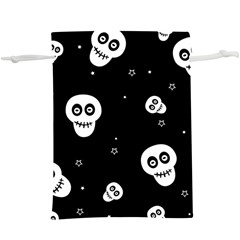 Skull Pattern Lightweight Drawstring Pouch (xl) by Ket1n9