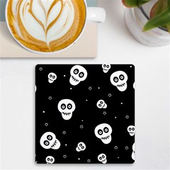 Skull Pattern Uv Print Square Tile Coaster 