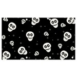 Skull Pattern Banner and Sign 7  x 4  Front