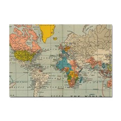 Vintage World Map Sticker A4 (100 Pack) by Ket1n9