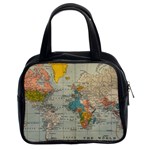 Vintage World Map Classic Handbag (Two Sides) Front