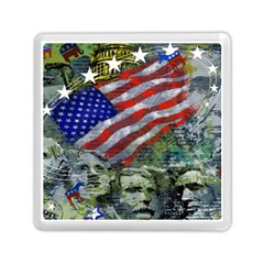 Usa United States Of America Images Independence Day Memory Card Reader (square) by Ket1n9