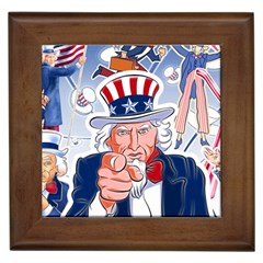 United States Of America Images Independence Day Framed Tile by Ket1n9