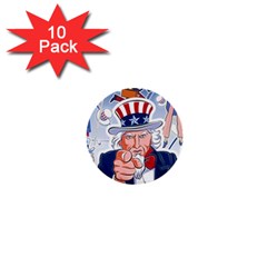 United States Of America Images Independence Day 1  Mini Buttons (10 Pack)  by Ket1n9