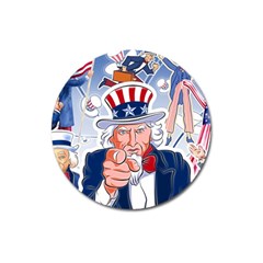 United States Of America Images Independence Day Magnet 3  (round) by Ket1n9