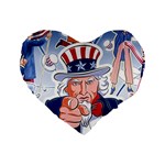 United States Of America Images Independence Day Standard 16  Premium Heart Shape Cushions Front