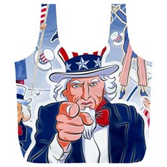 United States Of America Images Independence Day Full Print Recycle Bag (xxl) by Ket1n9