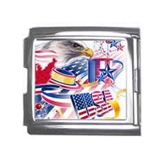 Independence Day United States Of America Mega Link Italian Charm (18mm) by Ket1n9