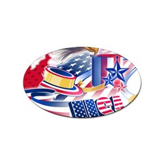 Independence Day United States Of America Sticker Oval (10 Pack) by Ket1n9