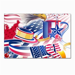 Independence Day United States Of America Postcard 4 x 6  (pkg Of 10) by Ket1n9