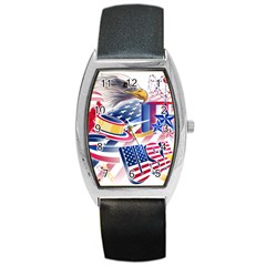 Independence Day United States Of America Barrel Style Metal Watch by Ket1n9