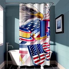 Independence Day United States Of America Shower Curtain 36  X 72  (stall)  by Ket1n9