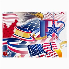 United States Of America Usa  Images Independence Day Large Glasses Cloth by Ket1n9