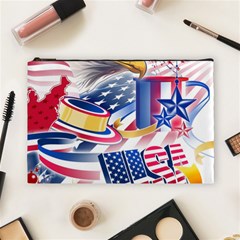 United States Of America Usa  Images Independence Day Cosmetic Bag (large) by Ket1n9