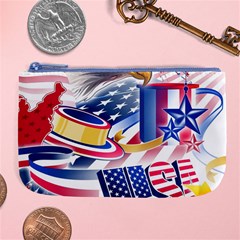 Independence Day United States Of America Large Coin Purse by Ket1n9