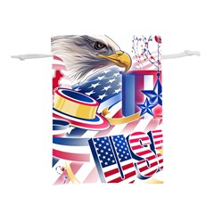 Independence Day United States Of America Lightweight Drawstring Pouch (s) by Ket1n9