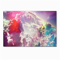 Clouds Multicolor Fantasy Art Skies Postcard 4 x 6  (pkg Of 10) by Ket1n9