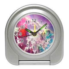 Clouds Multicolor Fantasy Art Skies Travel Alarm Clock by Ket1n9