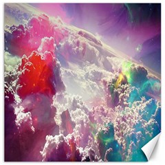 Clouds Multicolor Fantasy Art Skies Canvas 16  X 16  by Ket1n9