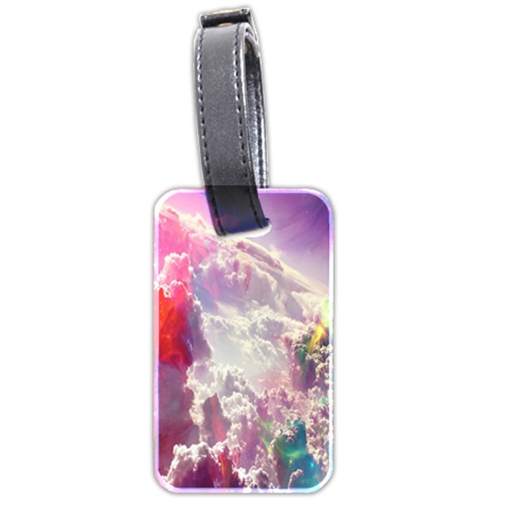 Clouds Multicolor Fantasy Art Skies Luggage Tag (two sides)