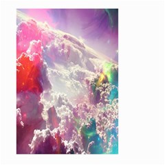 Clouds Multicolor Fantasy Art Skies Large Garden Flag (two Sides) by Ket1n9