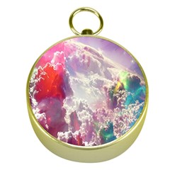 Clouds Multicolor Fantasy Art Skies Gold Compasses by Ket1n9