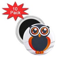 Owl Logo 1 75  Magnets (10 Pack)  by Ket1n9