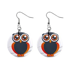 Owl Logo Mini Button Earrings by Ket1n9