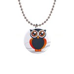 Owl Logo 1  Button Necklace Front