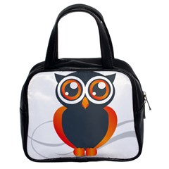 Owl Logo Classic Handbag (two Sides) by Ket1n9