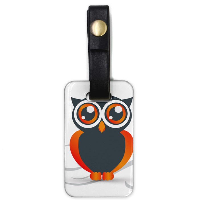 Owl Logo Luggage Tag (one side)