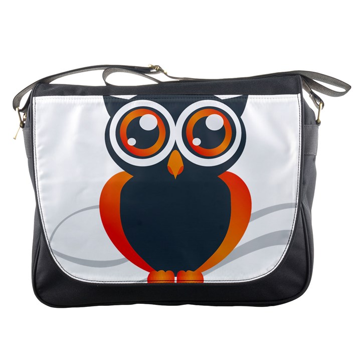 Owl Logo Messenger Bag