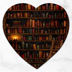 Books Library Jigsaw Puzzle (heart) by Ket1n9